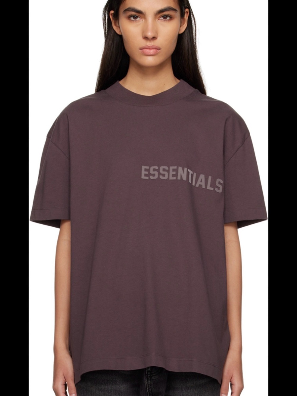 Essentials T‑Shirt in Plum